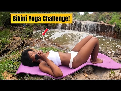 A Solo Camping and Yoga Retreat ( Benefits of Yoga Stretch in a bathing Suite)