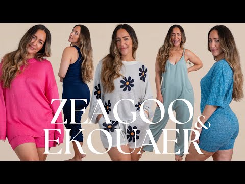 Amazon Summer Try On ft. 𝐄𝐤𝐨𝐮𝐚𝐞𝐫 & 𝐙𝐞𝐚𝐠𝐨𝐨 | Curvy Midsize 8-10 | + 30% OFF w/ code Merideth30