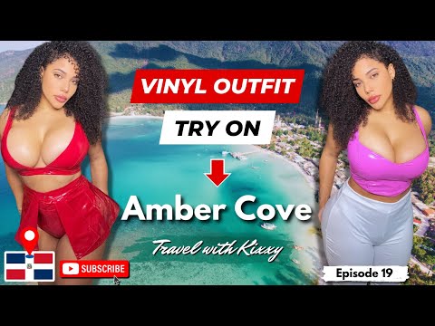 Amber Cove Travel Vlog & Red Vinyl Skirt, Leggings Try On | Sosua and Cabarete Beach: Dominican Rep