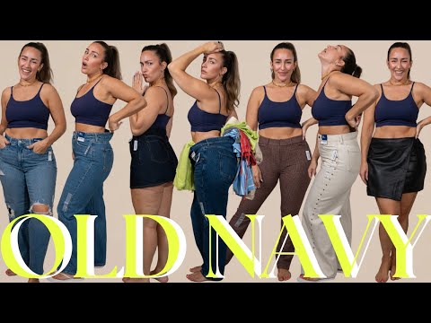 Are @OldNavy Jeans Curvy Girl Approved?! YIKESSSSSSS | Pear Shaped Size 8-10 Small Waist Big Butt