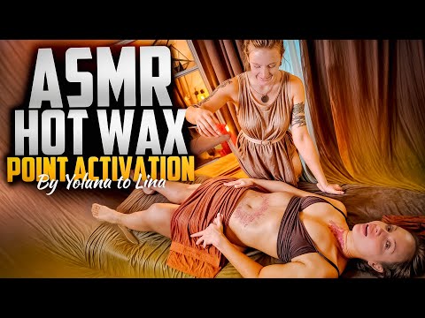 ASMR Hot Wax Massage For Deep Relaxation: Front Body Point Activation