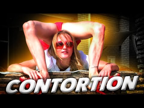 Back Bend Training Routines. Contortionist Julia Doing Acrobatics on Vacation. Flexshow