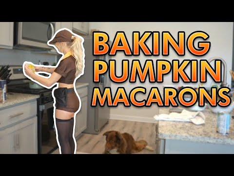 Baking Pumpkin Macarons!