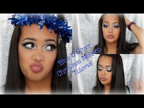 Blue & Silver Christmas Makeup Tutorial || Day #3 of My 25 Days of Christmas