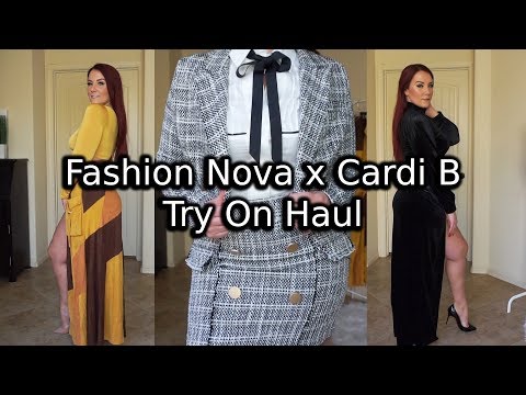 Cardi B x Fashion Nova Collection Try-On Haul | Ruby Red