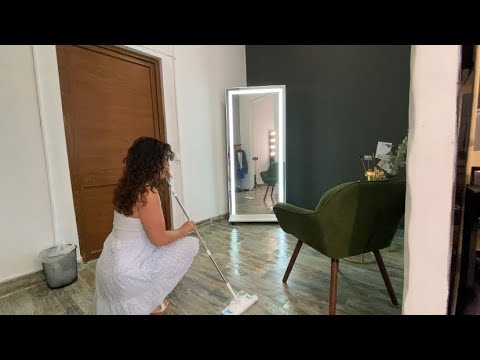 Cleaning up the floor. Mop the floor. Deep clean 🧼. Weekend reset apartment. Daily routine, raw vlog