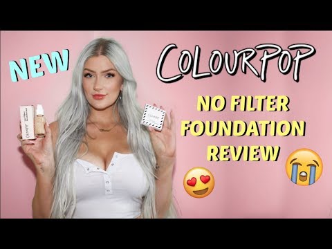 COLOURPOP NO FILTER FOUNDATION REVIEW