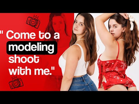 Come to a modeling shoot with me