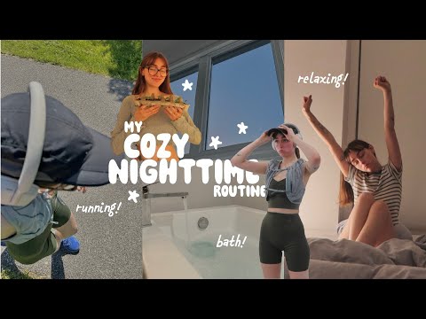 cozy nighttime routine ✨🛁 playing w cats and taking a bath!!!