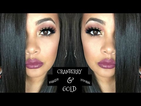 Cranberry & Gold Makeup Tutorial || Day #2 of my 25 Days Of Christmas