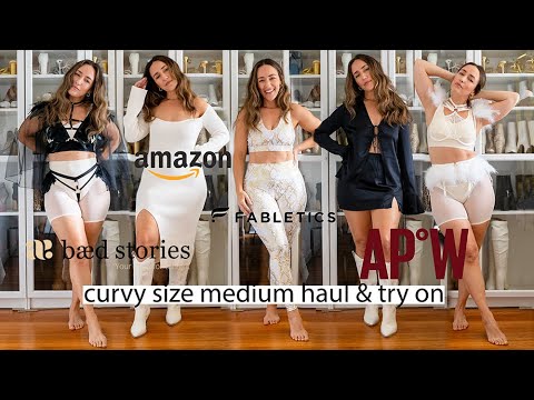Curvy Size Medium Haul & Try On [w/ APOW & Baed Stories]