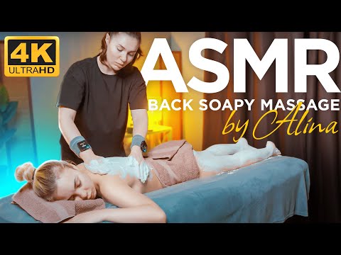 Deep Relaxation ASMR: Alina's Soapy Back Massage Therapy For Stress Relief