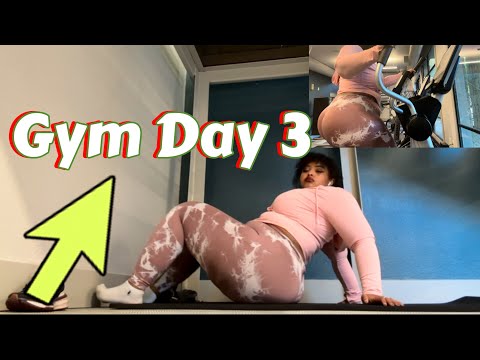 Doing squats at the gym| Working out Day 3 | weight Loss Journey | Becoming Toned