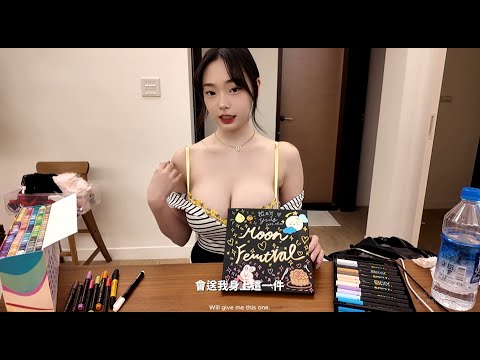 中秋節特殊畫作（黑底）＋贈神秘豪禮｜Special paintings for Mid-Autumn Festival