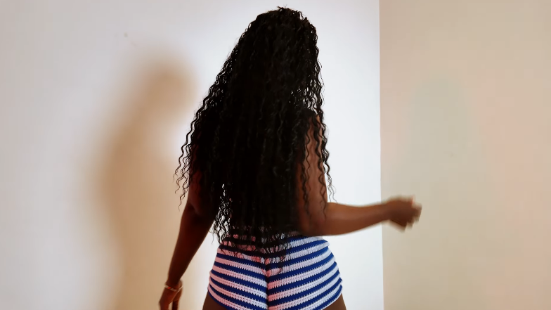 Fashion Star Evita Models Dinner Dress After