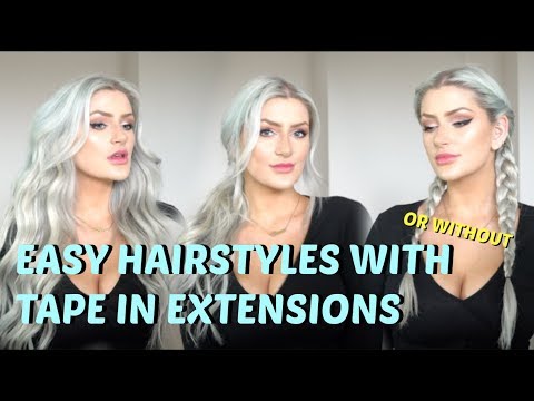 EASY hairstyles WITH or without extensions /// VPFASHION HAIR
