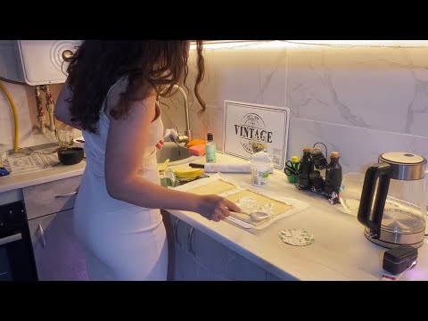 Enchanting Baking Pear 🍐 Tart [fast version]. Cozy Pre-Christmas Evening Routine