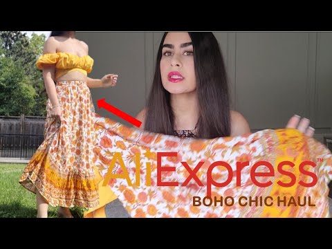 🌻 Boho Chic Aliexpress Haul and Tryon – dresses under $20