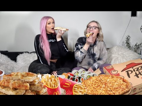 🍟 OUR FIRST MUKBANG 🍕 FT. TAYLOR