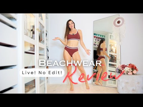 🏝️ Beachwear Review Try on LIVE, No edit! 💕