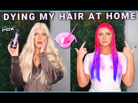 💖 DYING MY HAIR AT HOME 😱 Ft: Arctic Fox 🦊