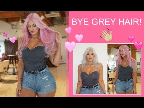 💗 I HAVE PINK HAIR!!!! 😱 Insane hair makeover