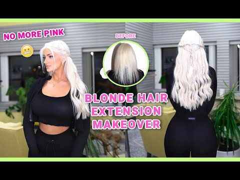 🤍 BLONDE HAIR EXTENSION MAKEOVER 🔥 MOTHER OF DRAGONS