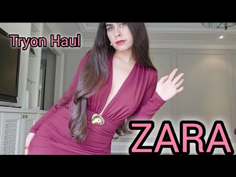🩷 ZARA HAUL and TRYON – viral dresses for spring 2025
