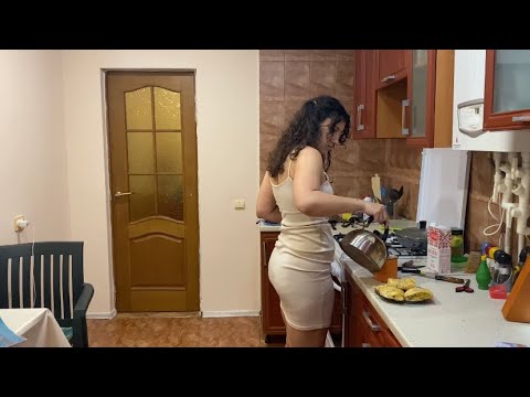 Fall Late Night Kitchen Routine ASMR: Apple Strudel & Chicken | Soothing Cooking Sounds