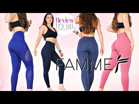 FAMME Try on Haul – Agility – Stamina – Scrunchy booty seamless leggings – #famme #leggingstryon