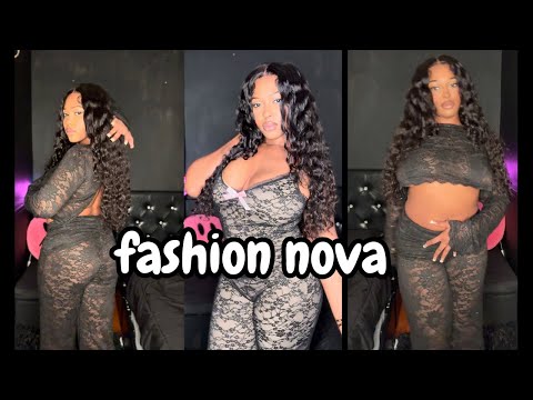 @FashionNova FASHION NOVA LACE TRY ON FOR MY CONQUETTE  FRIENDSGIVING ✨