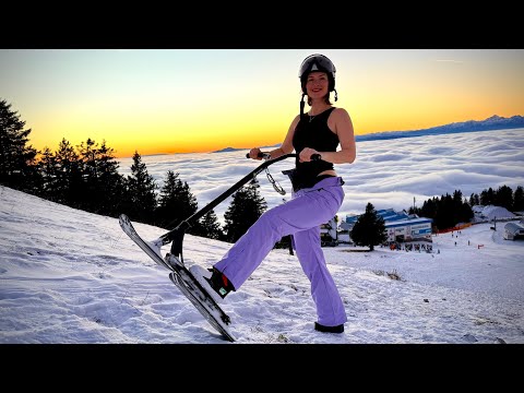 First Ski Experience: What It’s Like to Be in a Swimsuit in the Snow #first