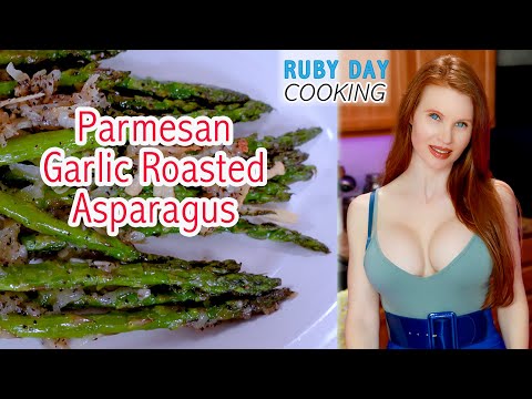 Garlic Roasted Asparagus With Parmesan Recipe | How To Make
