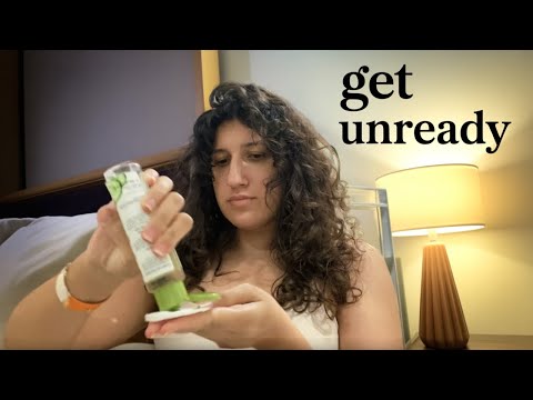Get Unready With Me: Cozy ASMR. Taking Off Make Up After the Night Out. Night Routine: Teeth & Skin