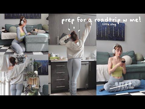 getting ready for a road trip 🤍🚍 little vlog!
