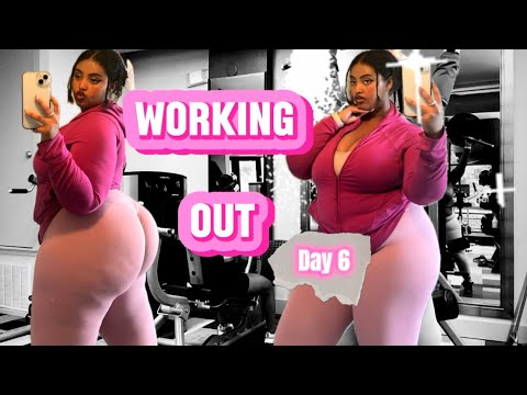 Gym Day 6 😓| working out as a beginner| losing weight ￼