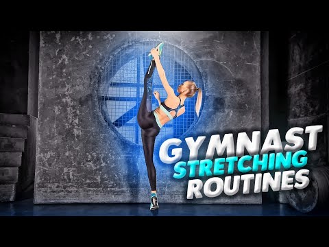 Gymnast stretching routines. Standing splits. Workout for women. Contortion solo. Flexshow