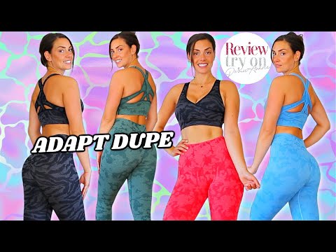GYMSHARK ADAPT DUPE Seamless set Try on Haul #Aliexpress
