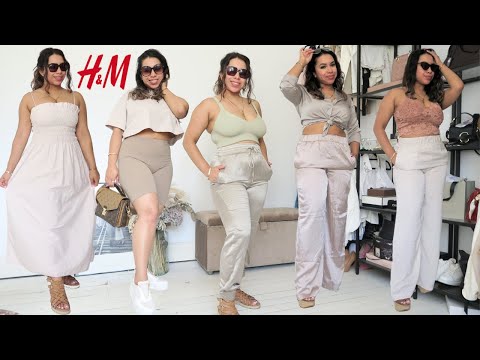H&M SUMMER TRY ON HAUL | NEUTRAL OUTFIT IDEAS | PETITE CURVY | Rya Tee