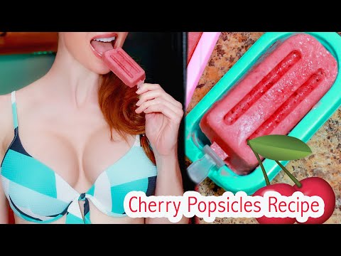 HOT Summer🍒Cherry Popsicles Recipe | How To Make