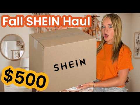 HUGE FALL SHEIN Haul *unboxing & try on*