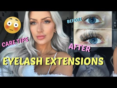 I GOT EYELASH EXTENSIONS /// CARE TIPS