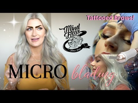 I got MICRO BLADING /// MIND FLOSS TATTOO