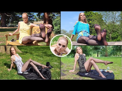 INCREDIBLE! Legs in nylon pantyhose! OMG THE BEST OF Emma Kroos Must Watch