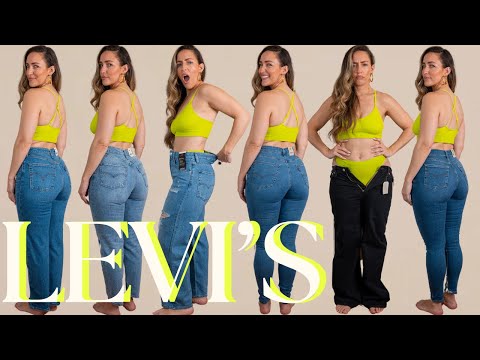 Is Levi's DENIM Curvy Girl Approved?! | Finding Jeans for a Small Waist and Big 🍑 | Midsize 8-10