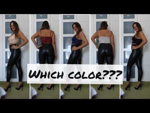 LACE TOP, LEGGINGS and HIGH HEELS – Which Color? | Kats little world