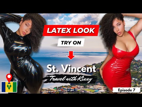 Latex Catsuit Dress Try on x St Vincent Vlog Kingstown, Wallilabou Bay, Pirates of the Caribbean Set