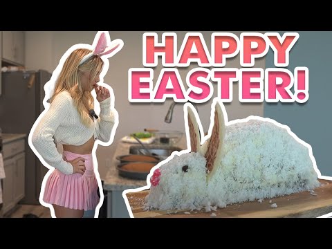 Making a Bunny Cake for Easter!
