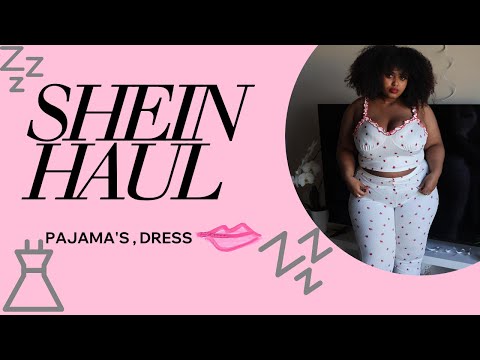 Mini SHEIN try on hall pajamas, dress ￼| cute comfortable stuff 😘