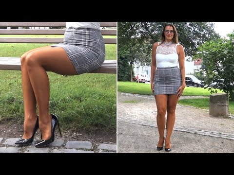 Mini Skirt, Tights & High Heels – Summer Outfit | Kats little world